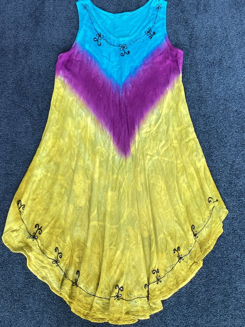 Boho-inspired Tie-dyed Sundress – size unknown